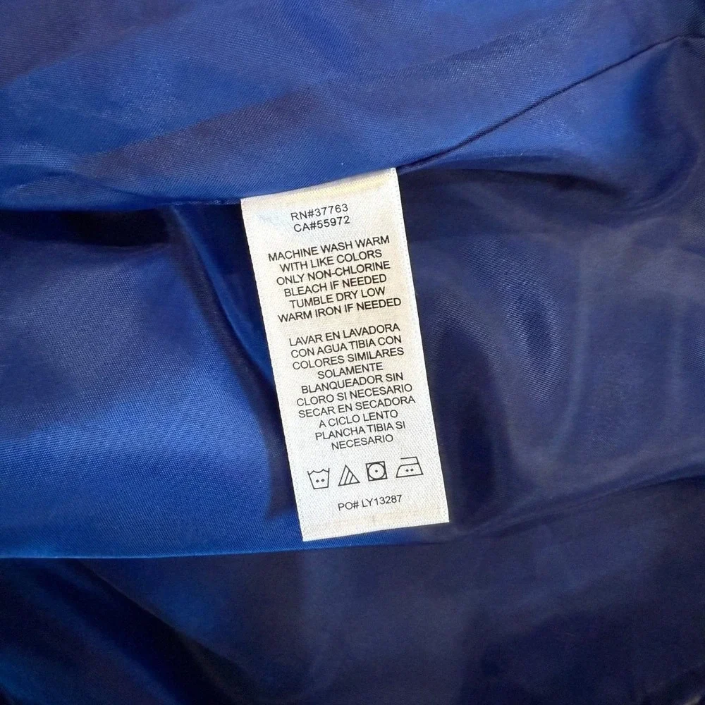 Laundry by Shelli‎ Segal Skirt Suit Womens 14 Blue Polka Dot 2-Piece Set NWT